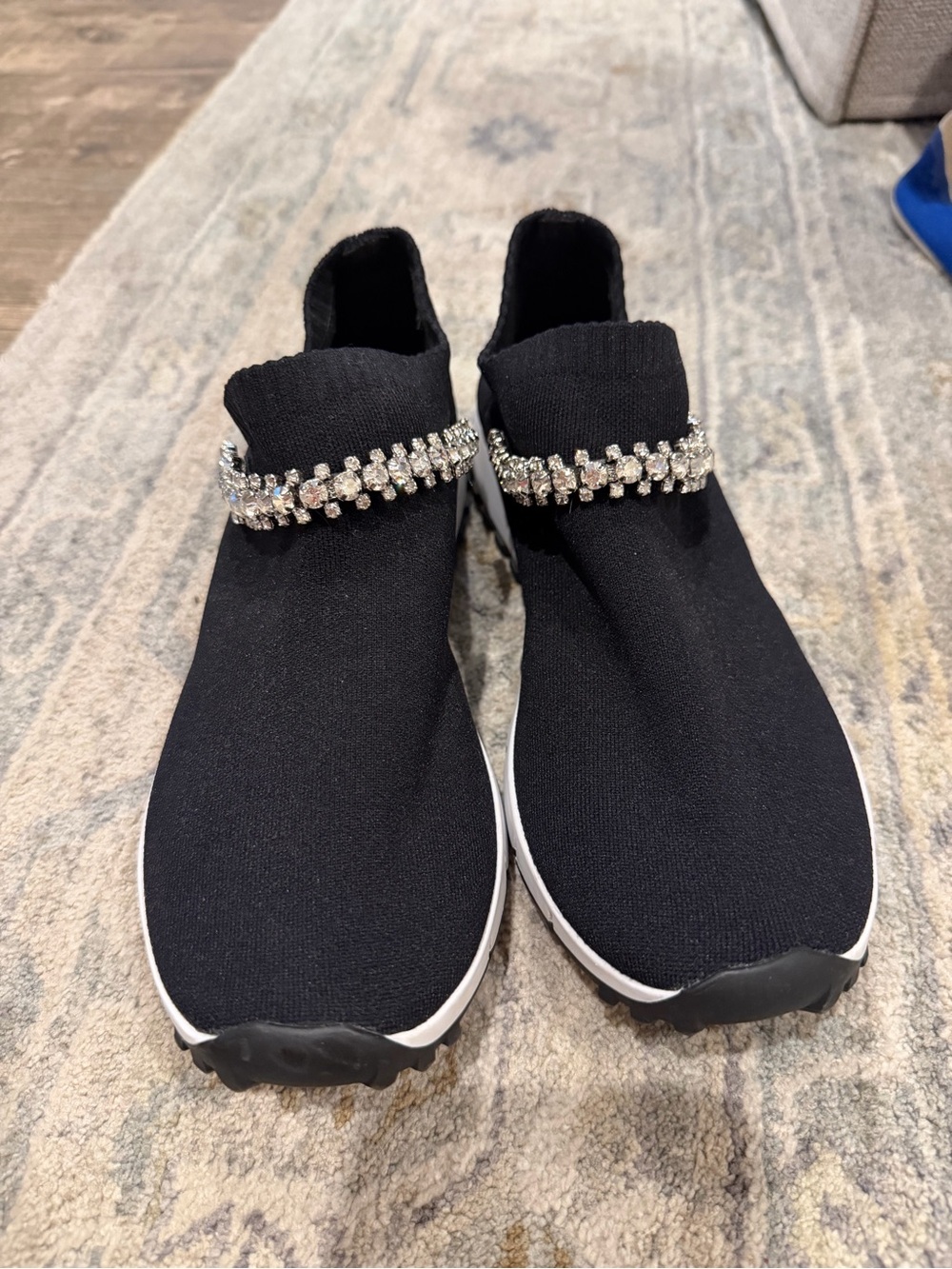 Jimmy Choo Verona black knit sock sneaker